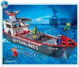 PLAYMOBIL LODNÍ DOPRAVA 4472 kontejnerová nákladní loď